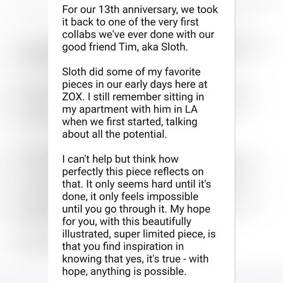 ZOX "LOVE" #861 of 1000 TATTOO ROSE GRAFITTI SLOTH ARTIST ANNIVERSARY WRISTBAND - Picture 9 of 9